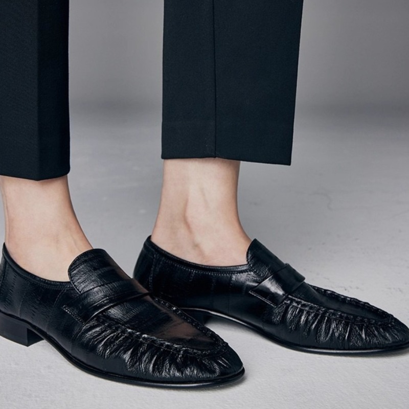 Heels - รองเท้าผู้หญิงหรูหรา รองเท้าหนังแท้ทำมือใหม่สำหรับผู้หญิง รองเท้าลำลองสไตล์อังกฤษสุดหรู รองเท้าดีไซเนอร์ Zapatos Mujer