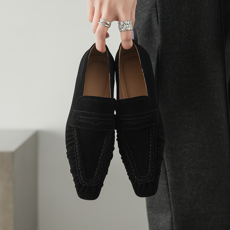 รองเท้าส้นเตี้ยหนังแท้สำหรับผู - Women'S Shoes บทวิจารณ์และราคา