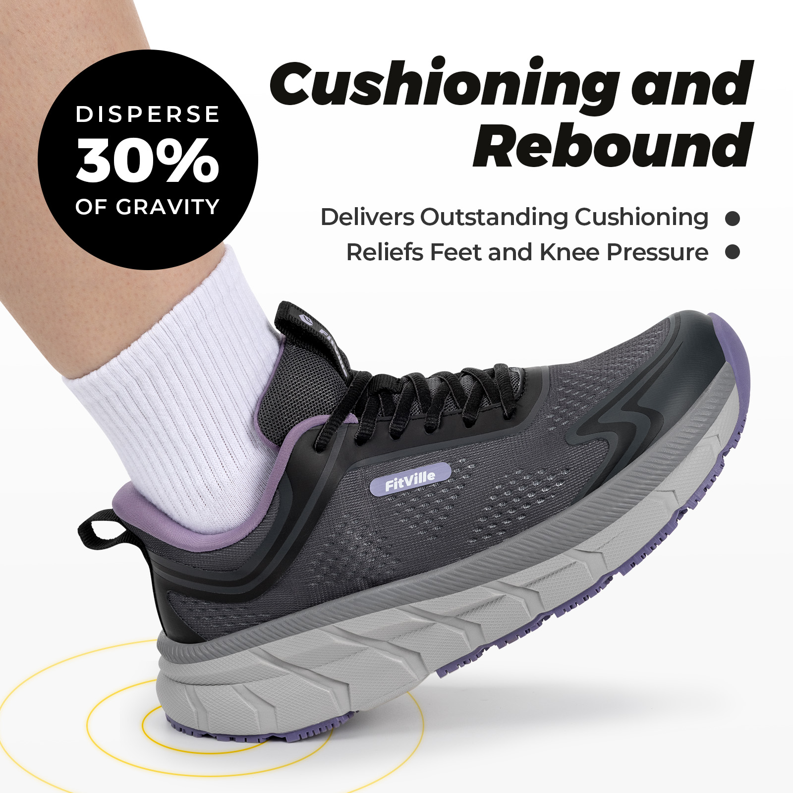 รองเท้ากีฬาสำหรับผู้หญิง Fitvi - Wide Toe Box Running Sneakers บทวิจารณ์และราคา