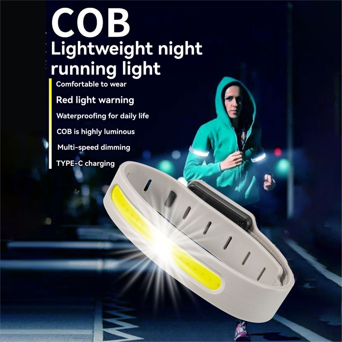 AD45 ชุดไฟส่องสว่างสำหรับวิ่ง  - Reflective Night Running Shoes บทวิจารณ์และราคา