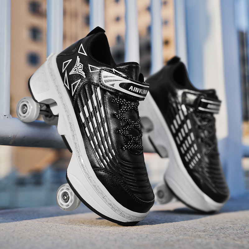 รองเท้าสเก็ตแบบมีล้อ 4 ล้อ สำห - Running Shoes บทวิจารณ์และราคา
